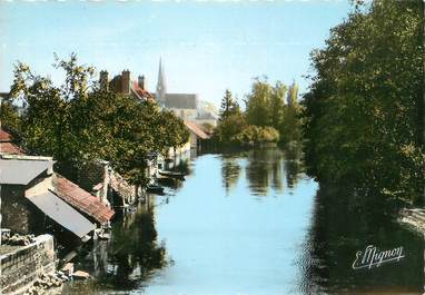 / CPSM FRANCE 77 "Souppes sur Loing, les bords du loing"