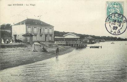 CPA FRANCE 83 "Hyères, la Plage"