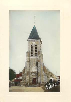 / CPSM FRANCE 77 "Villiers Saint Georges, l'église"