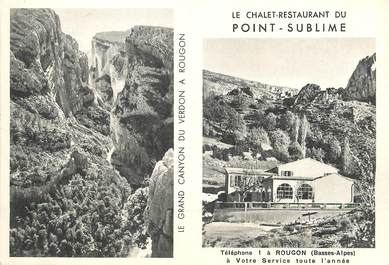 / CPSM FRANCE 04 "Rougeon, le chalet restaurant du point Sublime"
