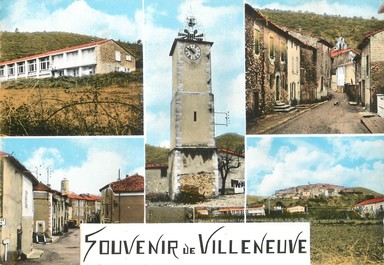 / CPSM FRANCE 04 "Souvenir de Villeneuve"