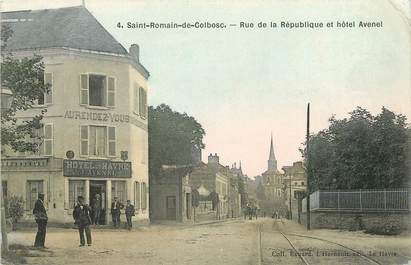 CPA FRANCE 76 "Saint Romain de Colbosc, rue de la République"