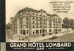 / CPA FRANCE 05 "Gap, grand hôtel Lombard "