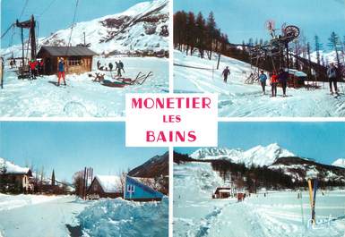 / CPSM FRANCE 05 "Monetier les Bains" / SKI