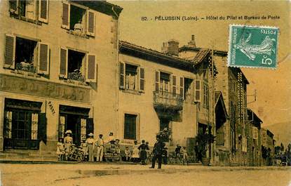 CPA FRANCE 42 "Pélussin, Hotel du Pilat et bureau de poste"