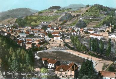 / CPSM FRANCE 07 "Le Cheylard, vue générale" / STADE