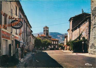 / CPSM FRANCE 07 "Alba, la rue et la mairie"