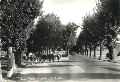 / CPSM FRANCE 07 "Saint Agrève, les 2 allées"