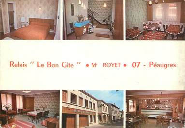 CPSM FRANCE 07 "Peaugres, relais le bon Gite"