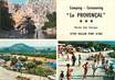 CPSM FRANCE 07 "Vallon Pont d'Arc" / CAMPING