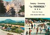 07 Ardeche CPSM FRANCE 07 "Vallon Pont d'Arc" / CAMPING