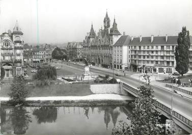 CPSM FRANCE 08 "Mézières, la Meuse et place de l'hôtel de ville"