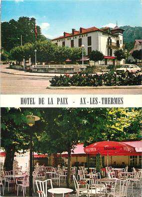 CPSM FRANCE 09 "Ax les Thermes, hôtel restaurant de la Paix"