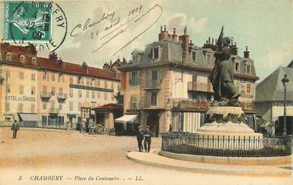 CPA FRANCE 73 "Chambéry, place du Centenaire, Ed. L.L."