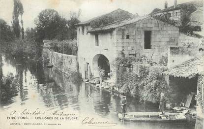 CPA FRANCE 17 "Pons, les bords de la Seugne"