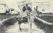 17 Charente Maritime CPA FRANCE 17 "Ile de Ré, départ pour la pêche" / ÂNE