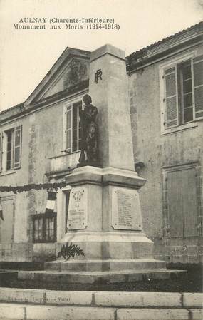 CPA FRANCE 17 "Aulnay" /  MONUMENT AUX MORTS