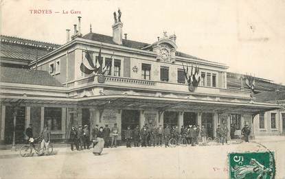 / CPA FRANCE 10 "Troyes, la gare"