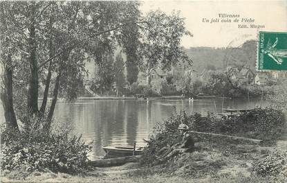 / CPA FRANCE 78 "Villennes, un joli coin de pêche"