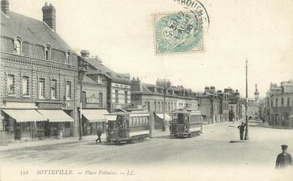 / CPA FRANCE 76 "Sotteville les Rouen, place Voltaire"