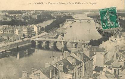 / CPA FRANCE 49 "Angers, vue sur le maine prise du château"