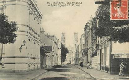 / CPA FRANCE 49 "Angers, rue des Arènes"