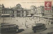 49 Maine Et Loire / CPA FRANCE 49 "Angers, place du ralliement, et grand théâtre" / TRAMWAY