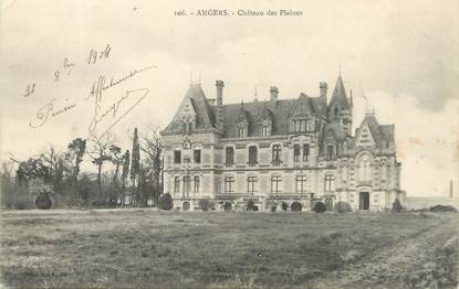 / CPA FRANCE 49 "Angers, château des Plaines"