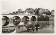 49 Maine Et Loire / CPSM FRANCE 49 "Angers, vue générale vers le pont de la basse Chaîne et le château"