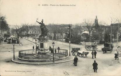 / CPA FRANCE 47 "Agen, place du 14 juillet "