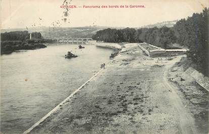 / CPA FRANCE 47 "Agen, panorama des bords de la Garonne"