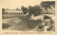 47 Lot Et Garonne / CPA FRANCE 47 "Agen, ligne du midi Bordeaux" / TRAIN