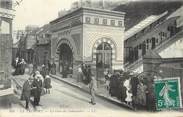 76 Seine Maritime / CPA FRANCE 76 "Le Tréport, la gare du funiculaire"