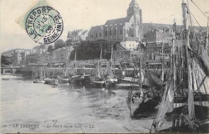 / CPA FRANCE 76 "Le Tréport, le port à marée basse "