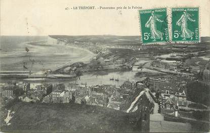 / CPA FRANCE 76 "Le Tréport, panorama pris de la Falaise"