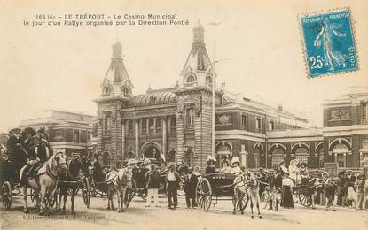 / CPA FRANCE 76 "Le Tréport, la casino municipal" / ATTELAGE