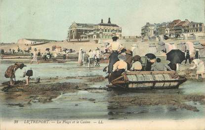 / CPA FRANCE 76 "Le Tréport, la plage et le casino"