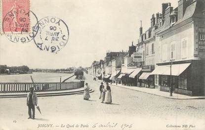 / CPA FRANCE 89 "Joigny, le quai de Paris "