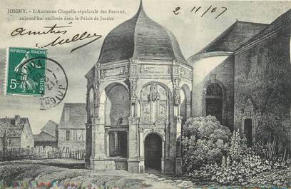 / CPA FRANCE 89 "Joigny, l'ancienne chapelle Sépulcrale des Ferrand"