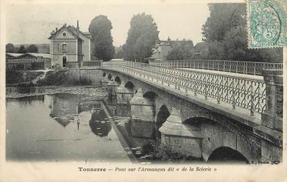 / CPA FRANCE 89 " Tonnerre, pont sur l'Amrançon"