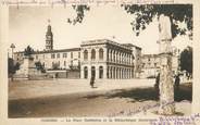 46 Lot / CPA FRANCE 46 "Cahors, la place Gambetta et la bibliothèque municipale"