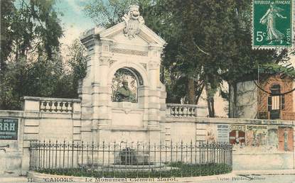 / CPA FRANCE 46 "Cahors, le monument Clément Marot"