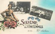 94 Val De Marne / CPA FRANCE 94 "Souvenir de Vincennes et du régiment d'Artillerie"