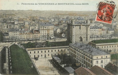 / CPA FRANCE 94 "Panorama de Vincennes et Montreuil sous bois"