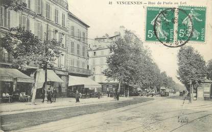 / CPA FRANCE 94 "Vincennes, rue de Paris au fort"