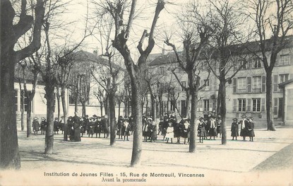 / CPA FRANCE 94 "Vincennes, institution de jeunes filles "