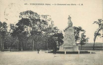 / CPA FRANCE 94 "Vincennes, le monument aux morts"