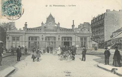 / CPA FRANCE 94 "Vincennes, la  gare"