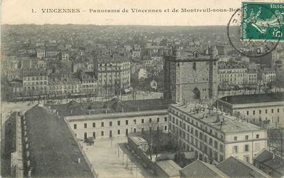 / CPA FRANCE 94 "Vincennes, panorama de Vincennes et de Montreuil sous Bois"