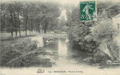 / CPA FRANCE 45 "Montargis, vue sur le loing"